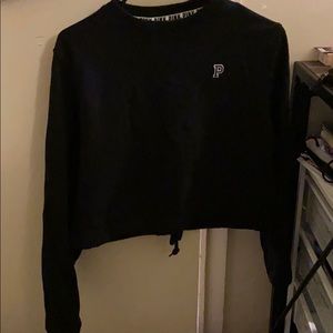 Pink cropped sweatshirt